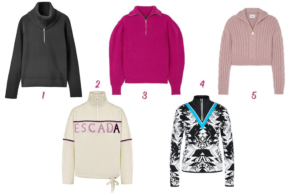 1 – Cos 2 – Escada 3 – Isabel Marant 4 – Marc Cain 5 – Nanushka 